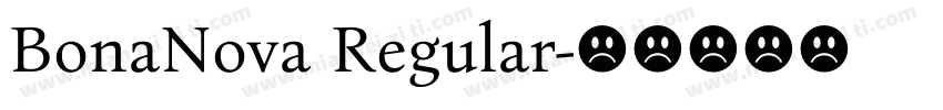 BonaNova Regular字体转换